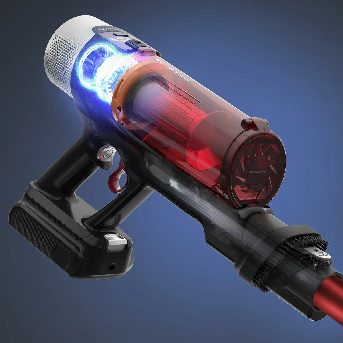 Rowenta X-Force Flex 9.60 RH2099 Steelstofzuiger - 150 Airwatt - Zwart/Rood