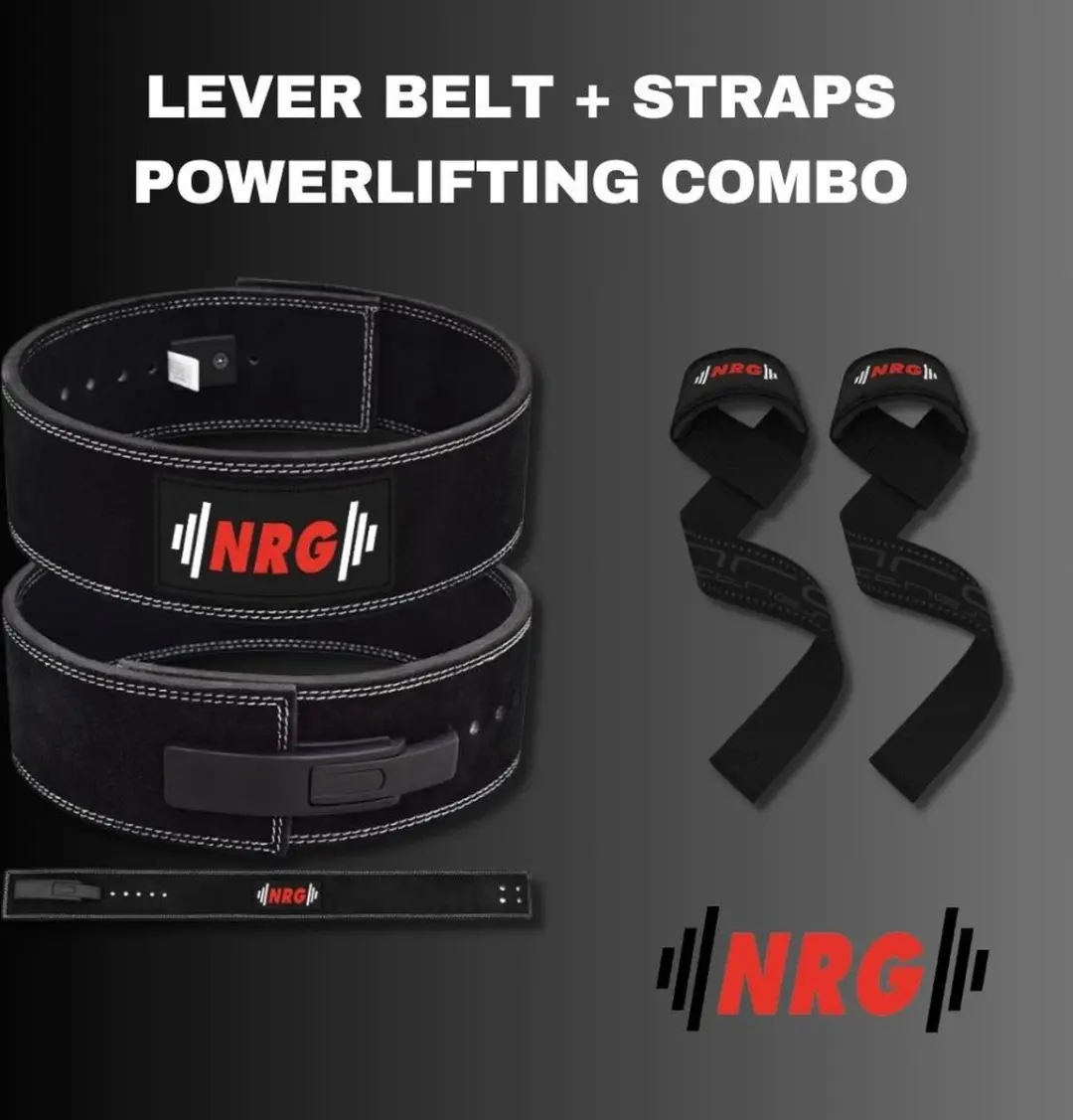 NRG Lever Belt & Lifting Straps Deluxe