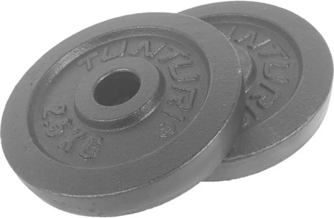 Tunturi Halterschijf 20 kg - Ø30mm - Gietijzer - Zwart