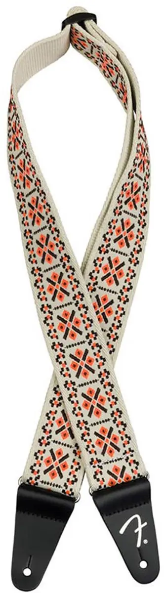 Fender Pasadena Geweven Gitaarband Lattice Orange