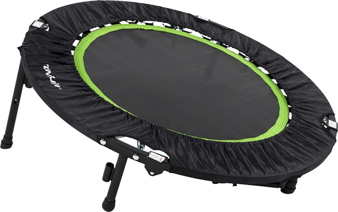 Tunturi Fitness Trampoline 104cm - Opvouwbaar - Zwart/Groen
