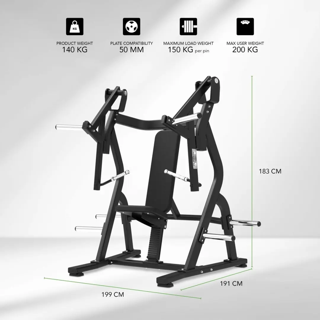 Tunturi Platinum Chest Press Krachtstation 200kg - Zwart