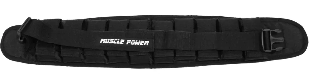 Muscle Power Gewichtsgordel 3 kg - Zwart - afbeelding 6 van 6