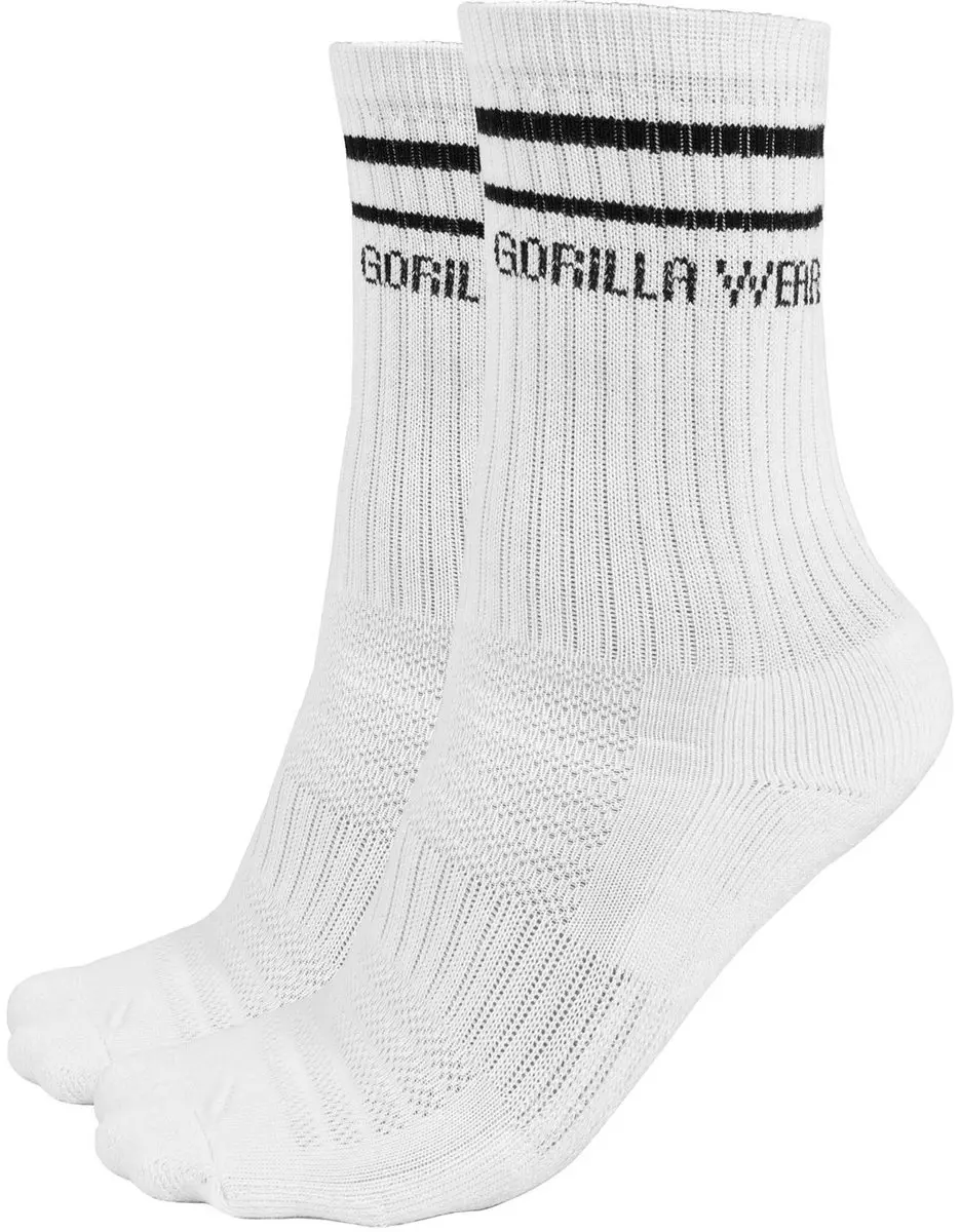 Gorilla Wear Crew Sokken 2-Pack Wit