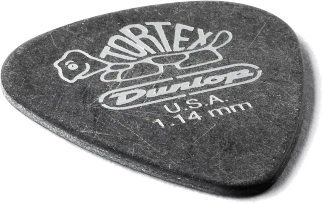 Dunlop Tortex Pitch Black Plectrums 1.14mm - 12 Stuks