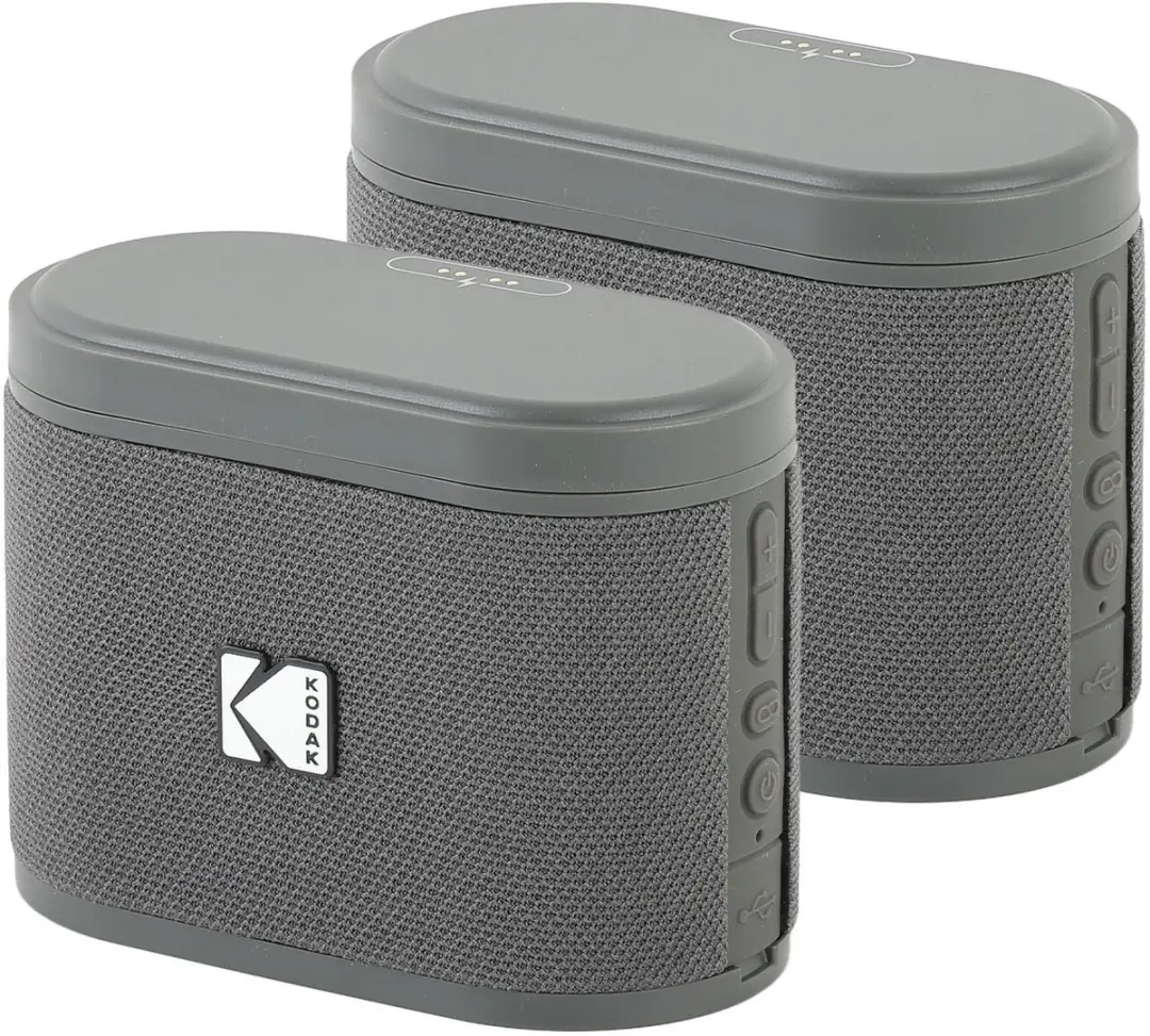 Kodak SoundBrix SBRIX2 Bluetooth Speaker - 5W - 2 Stuks - Grijs