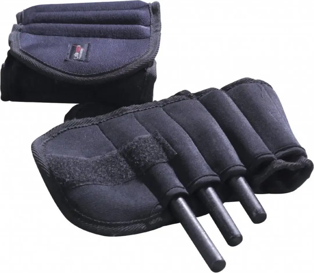 LifeMaxx Verstelbare Enkel/Wrist Gewichten Pro 2x1,25kg - Zwart