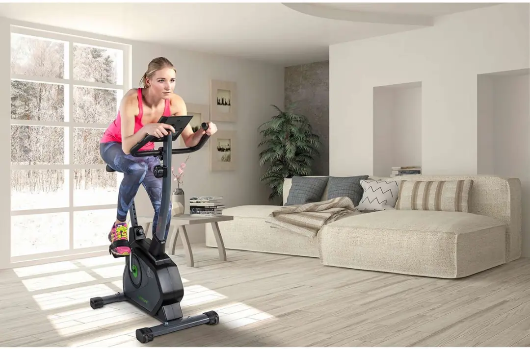 Tunturi Cardio Fit B35 Hometrainer - 8 Niveaus - Zwart/Groen/Grijs