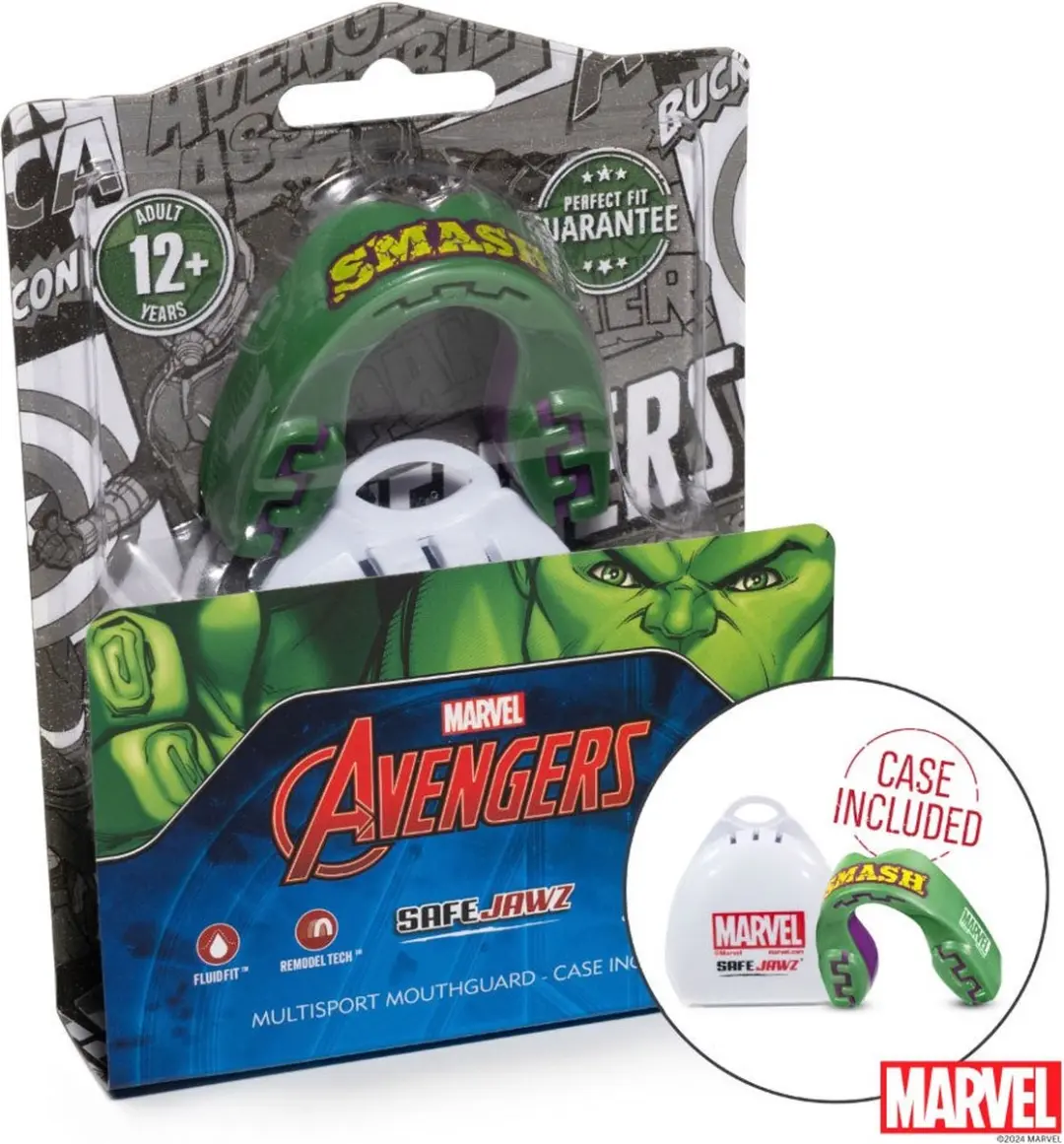 Safejawz Marvel Hulk Mondbeschermer - Groene Gel Bit