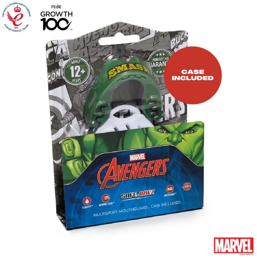 Safejawz Marvel Hulk Mondbeschermer - Groene Gel Bit