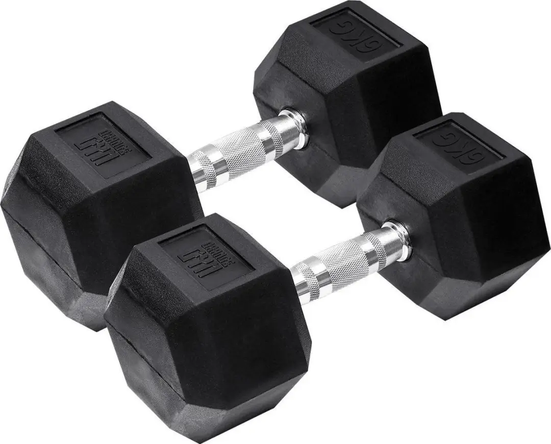 Orange Gym Hex Dumbbell 6KG