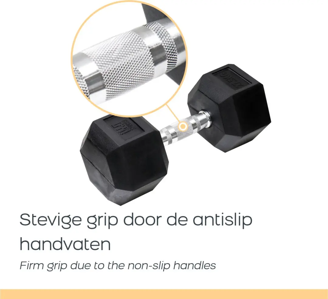 Orange Gym Hex Dumbbell 6KG - Set van 2