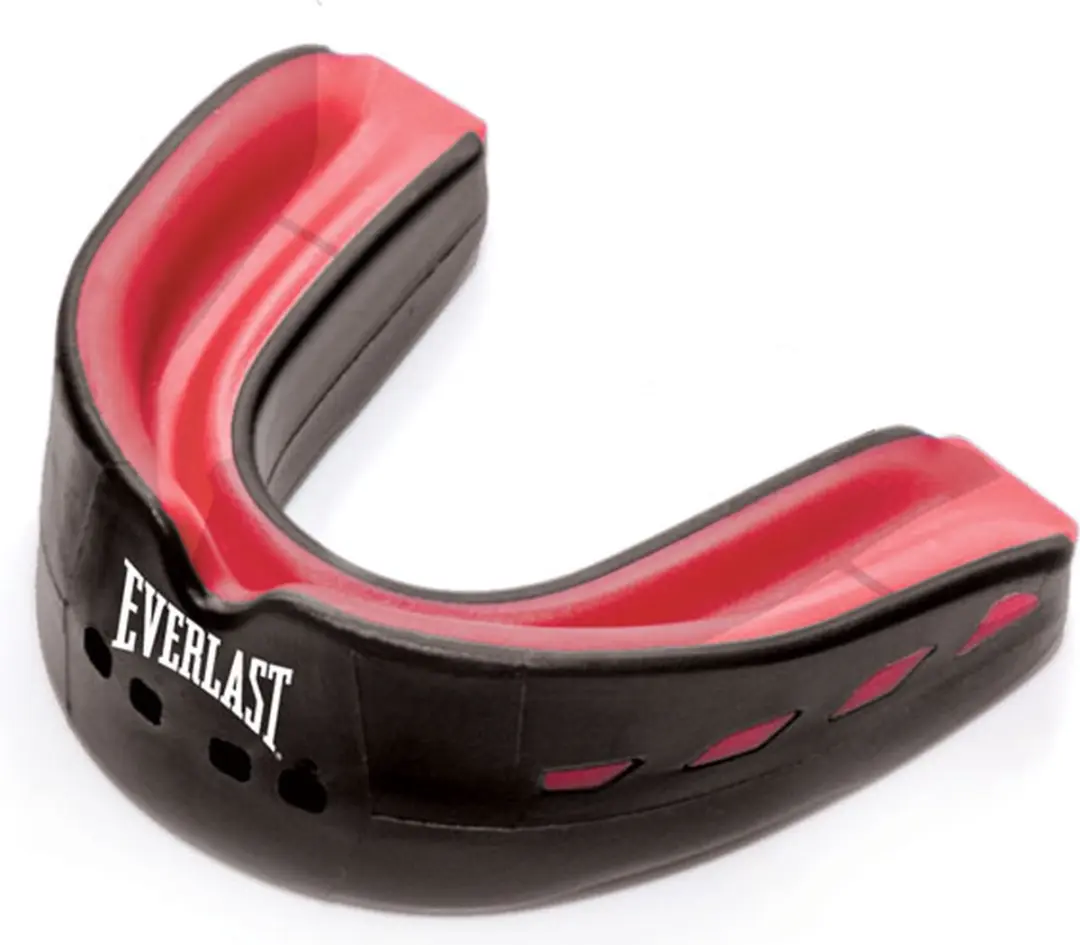 Everlast Evershield Double Mouth Guard - One Size - Zwart/Rood