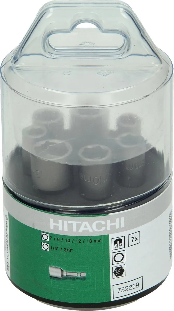 Hikoki 1712882 Doppenset Magnetisch 7-delig