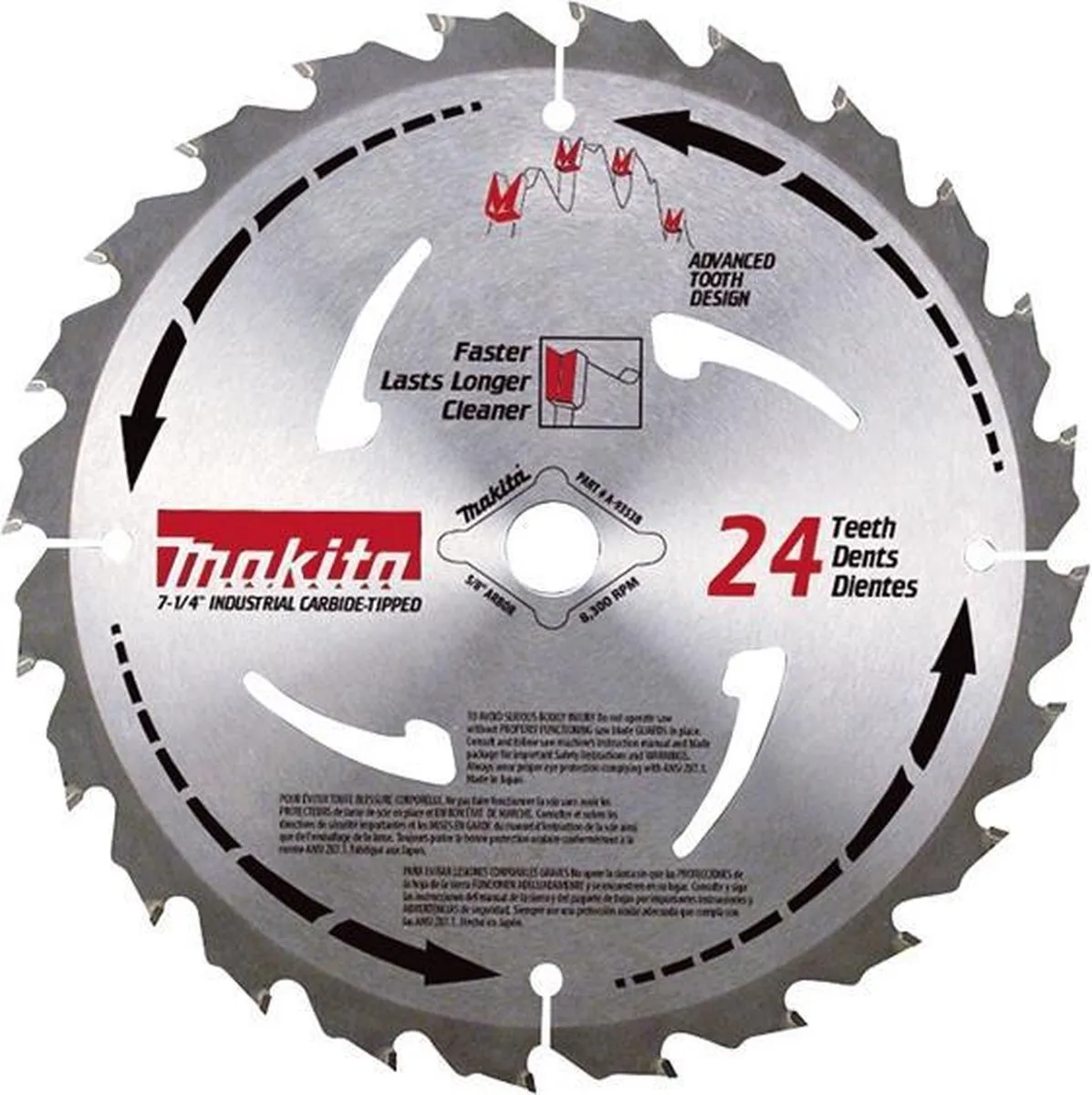 Makita Mforce Cirkelzaagblad B-08078 - Ø210mm 24T