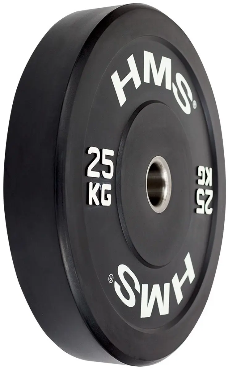 HMS Olympische Halterschijf 25kg - Zwart