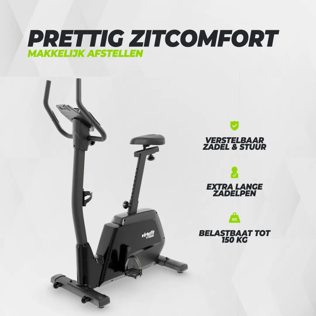 VirtuFit HTR200i Hometrainer - 32 Niveaus - 24 Programma's - Zwart