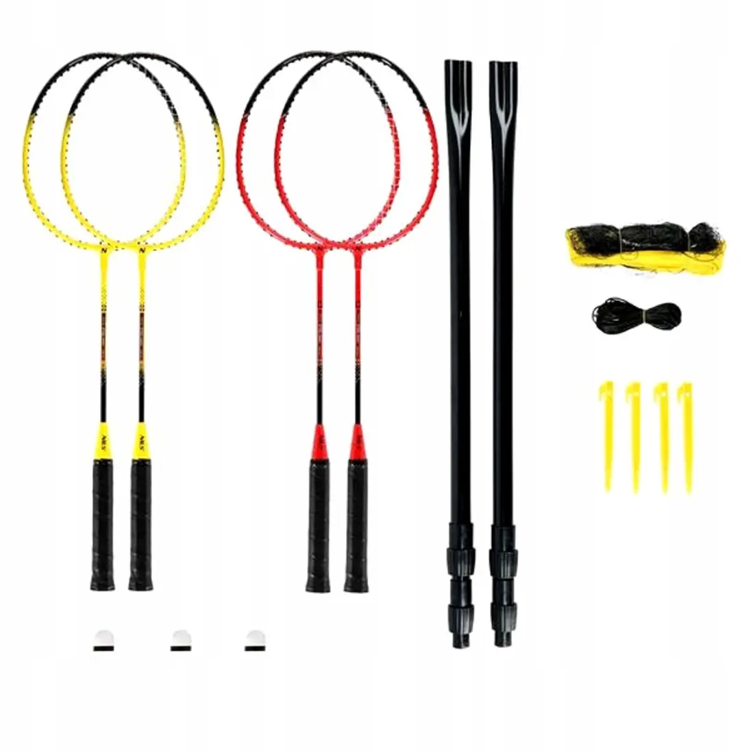 Nils XXL Badmintonset - 4 Rackets Multicolor