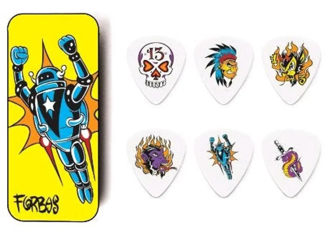 Dunlop Alan Forbes Opbergblikje - Plectrums 0.73mm - Robot