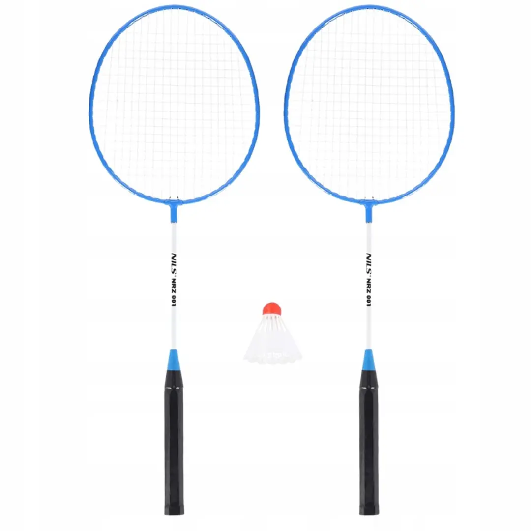 Nils Badmintonset - 2 rackets en 4 shuttles Blauw