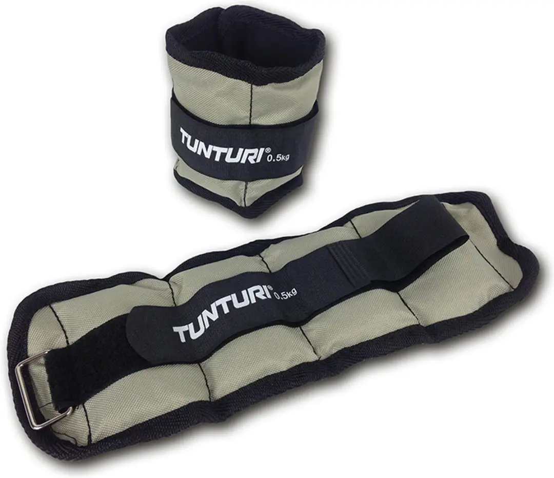 Tunturi Polsgewichten 2x 0.5kg - Grijs