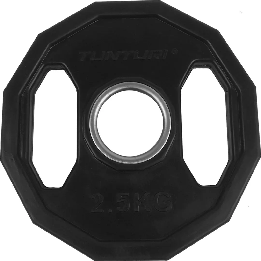 Tunturi Halterschijven 2x 2,5 kg - 50mm - Rubber - Zwart