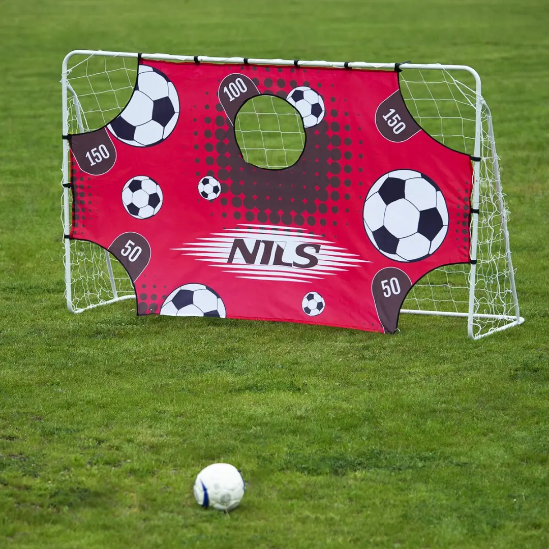 Nils BR240P Voetbaldoel - Vrijstaand - Trainingspaneel - Rood/Wit