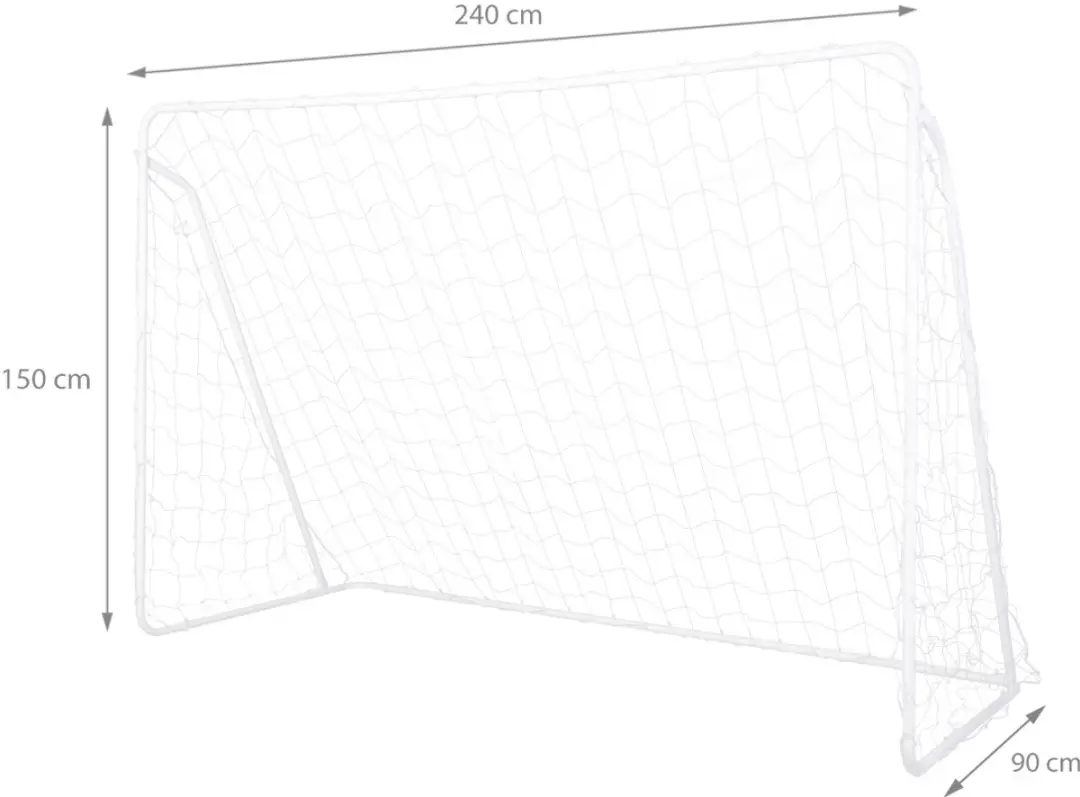 Nils BR240P Voetbaldoel - Vrijstaand - Trainingspaneel - Rood/Wit