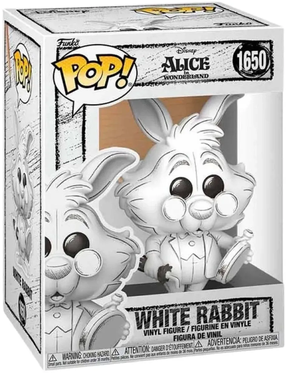 Funko POP! Disney White Rabbit Sketched Deco 1650 - Multicolor