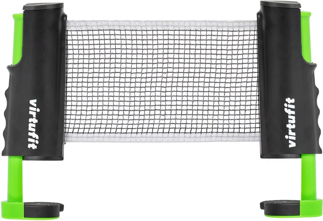 Virtufit Tafeltennisset - 2 Batjes 3 Ballen - Zwart