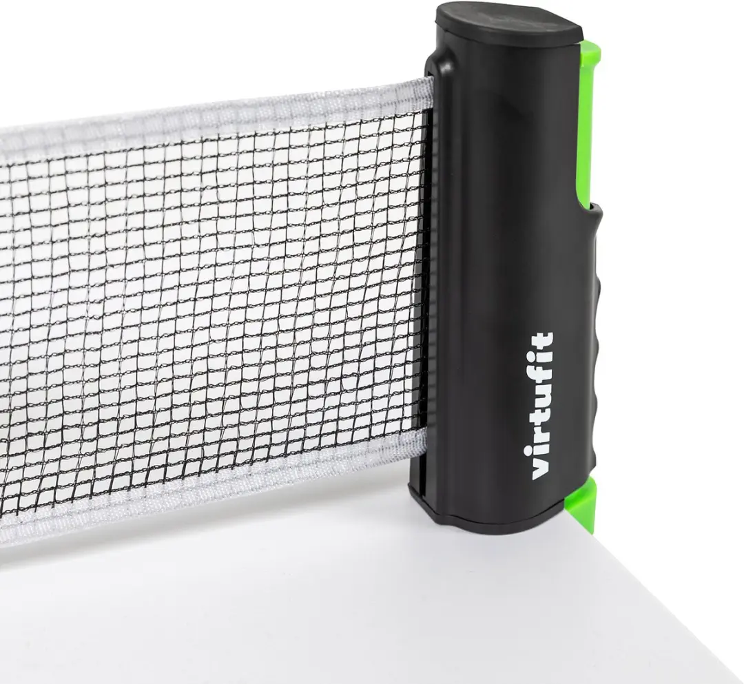 Virtufit Tafeltennisset - 2 Batjes 3 Ballen - Zwart