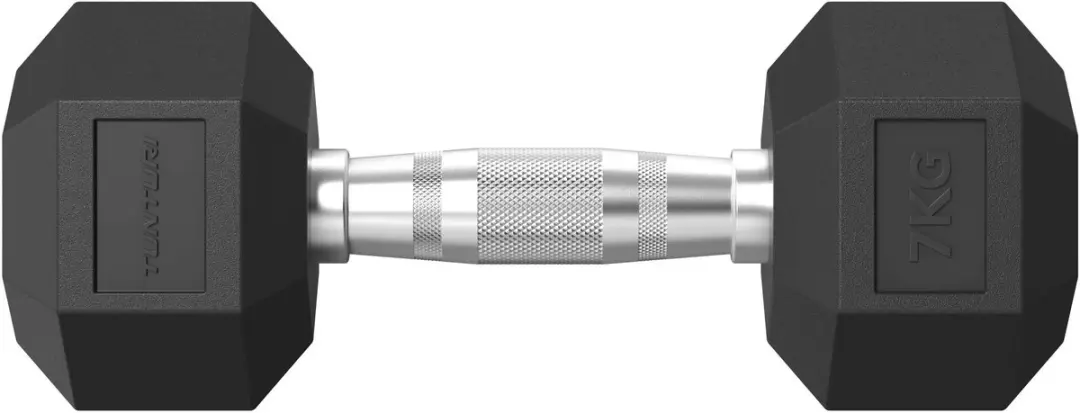 Tunturi Platinum Hexa Dumbbell 7kg - Zwart