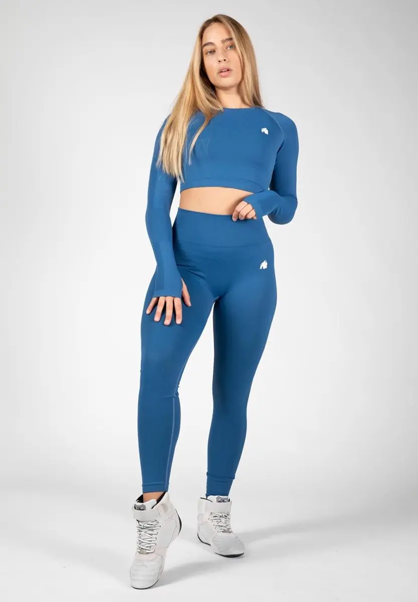 Gorilla Wear Hilton Seamless Legging - Blauw M/L - afbeelding 6 van 6
