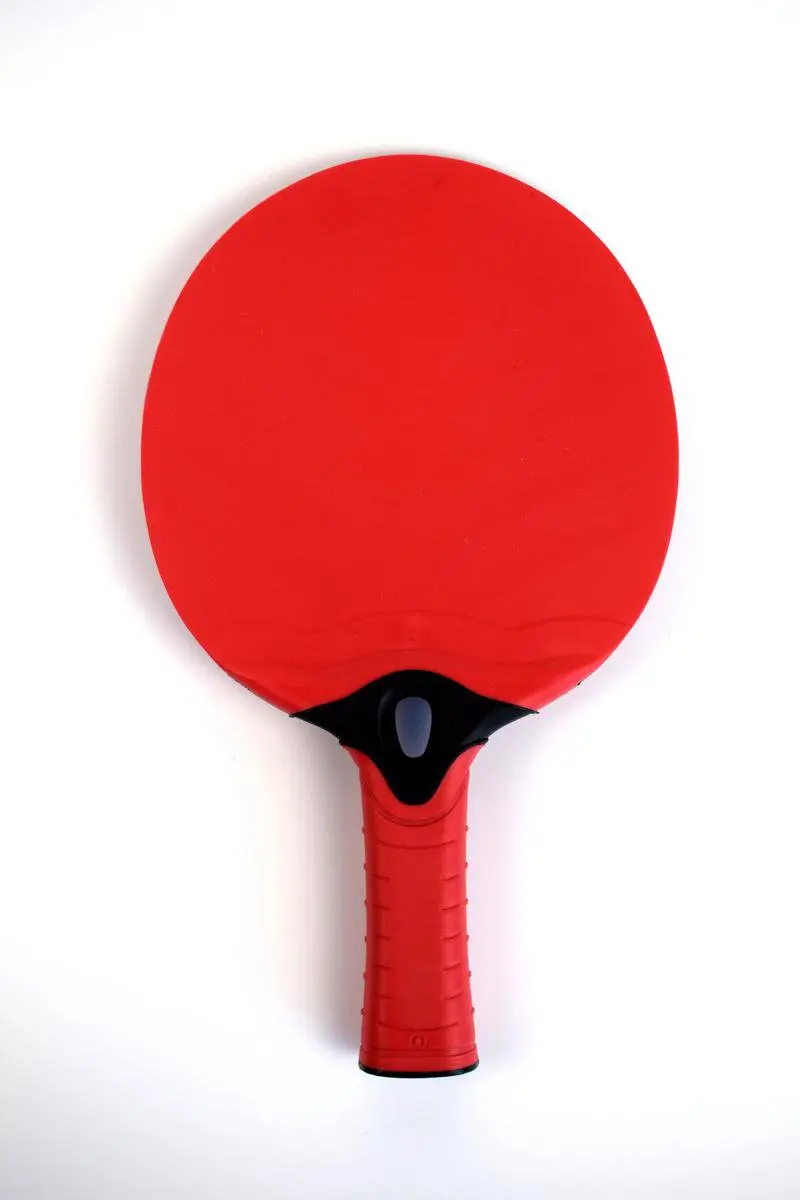 Bandito Outdoor Tafeltennisset - 2 bats + 3 ballen - Rood/Blauw