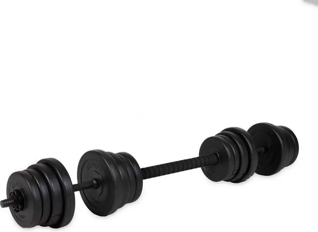 Virtufit Verstelbare Dumbbellset 30kg - 2-in-1 - Zwart