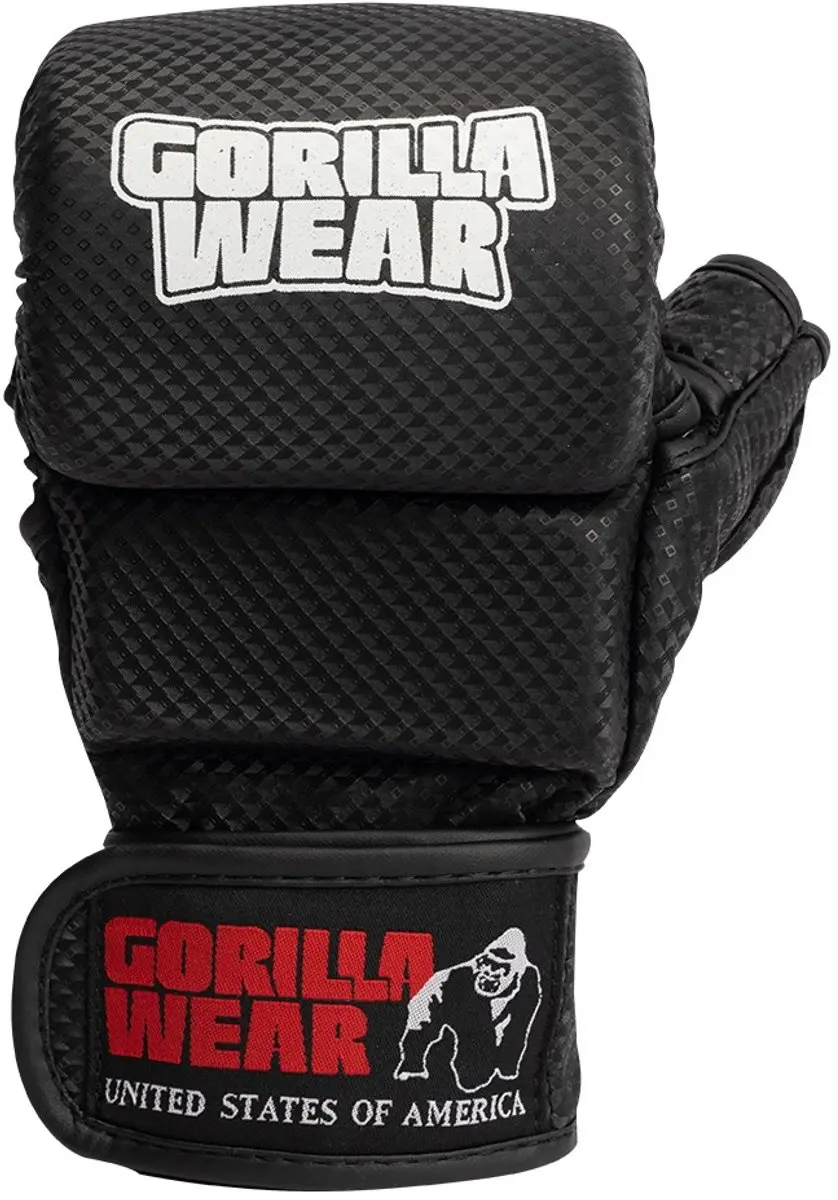 Gorilla Wear Ely MMA Bokshandschoenen M/L - Zwart/Wit - afbeelding 6 van 6