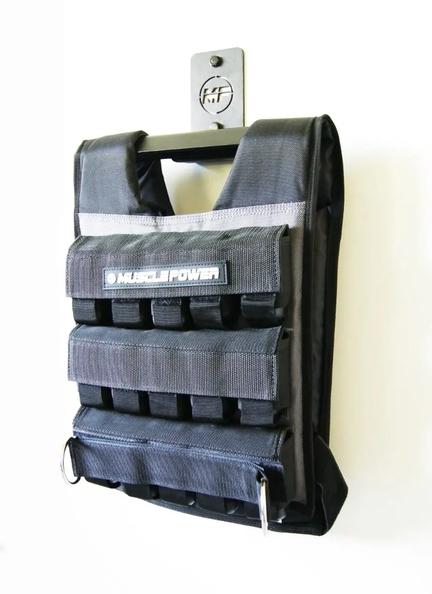 Muscle Power MP1722 Gewichtsvest Wandmodel - Zwart - afbeelding 6 van 6