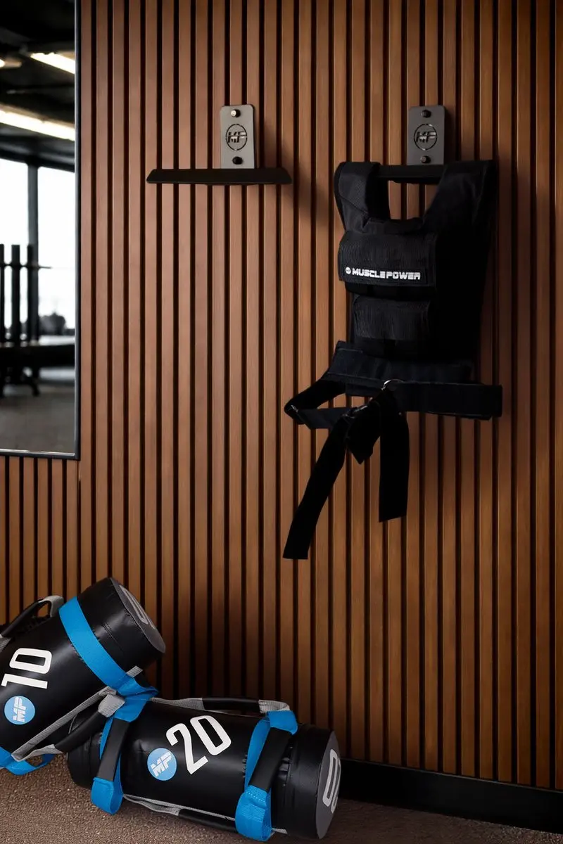 Muscle Power MP1722 Gewichtsvest Wandmodel - Zwart