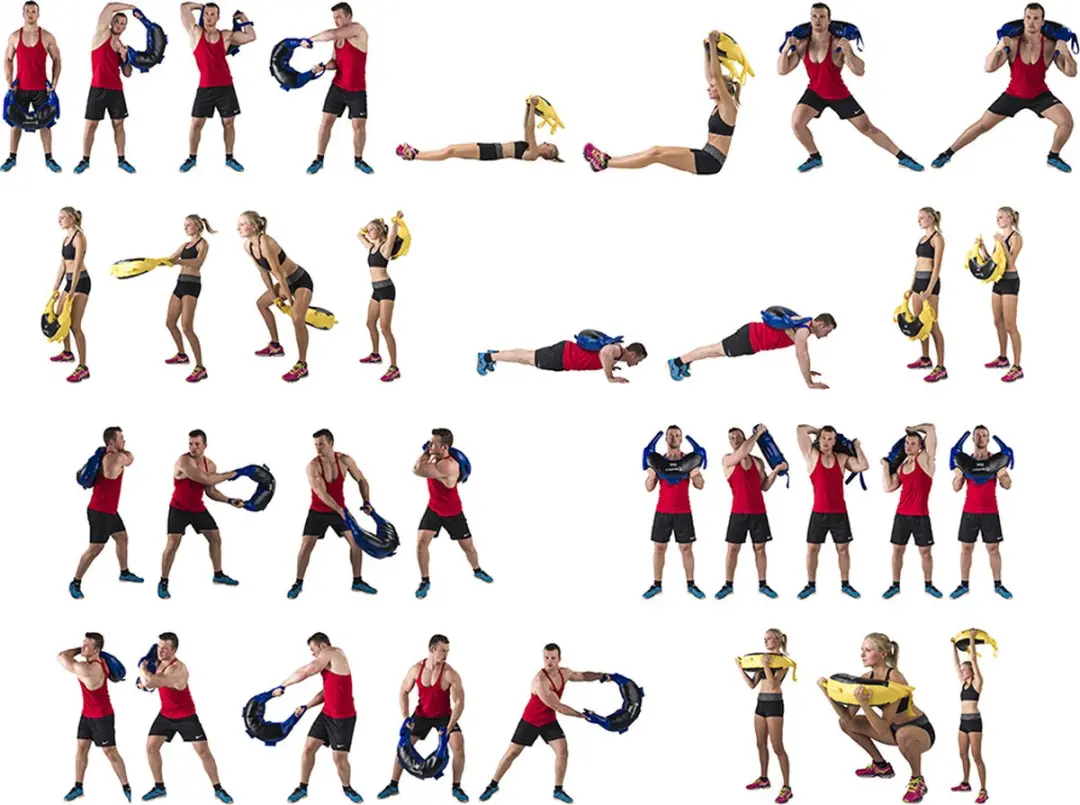 Tunturi Bulgarian Bag 10kg - Krachttraining Powerbag Rood