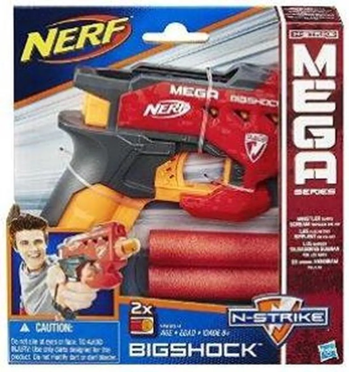 Nerf N-Strike Mega BigShock Blaster - Rood