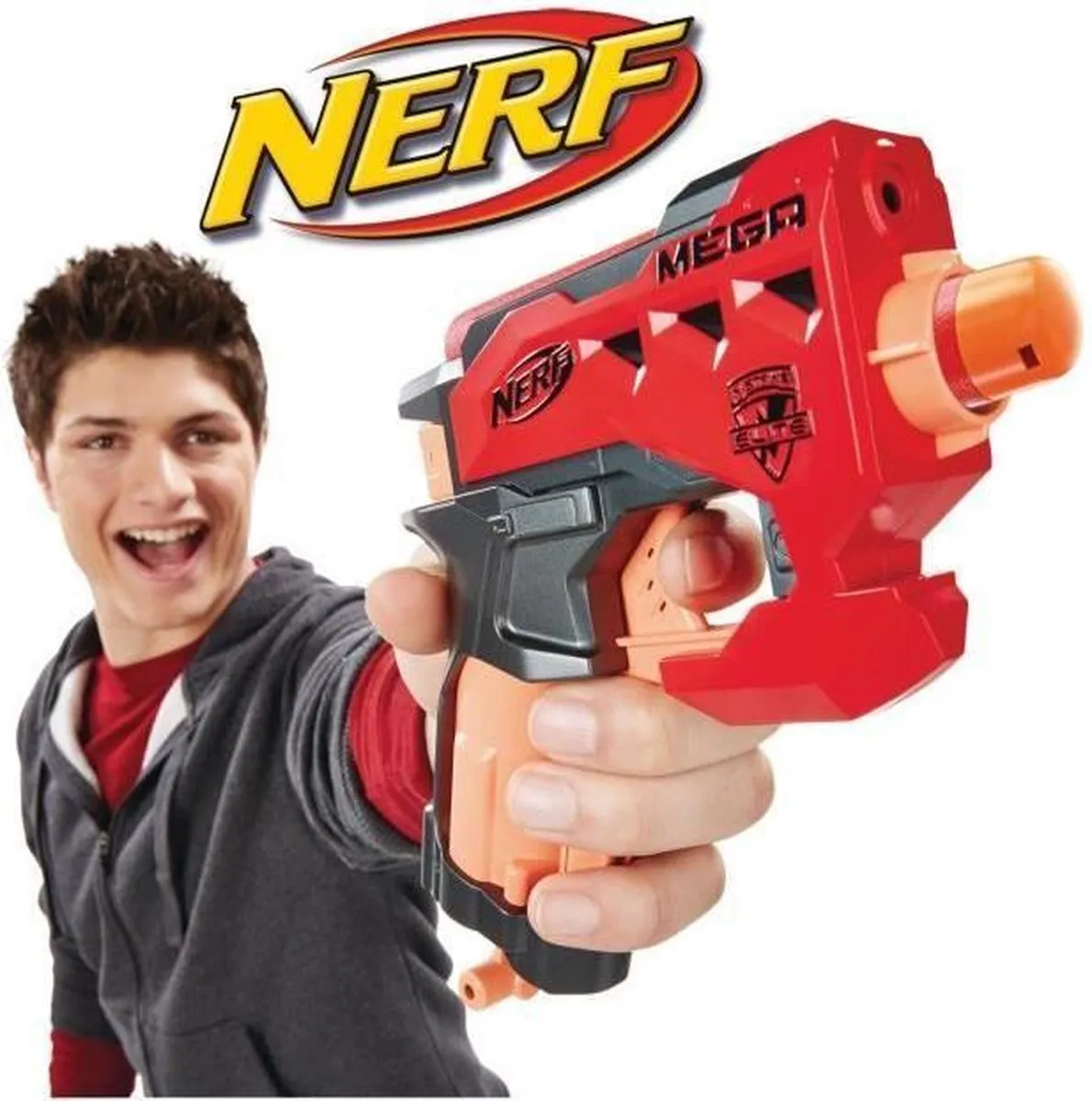Nerf N-Strike Mega BigShock Blaster - Rood
