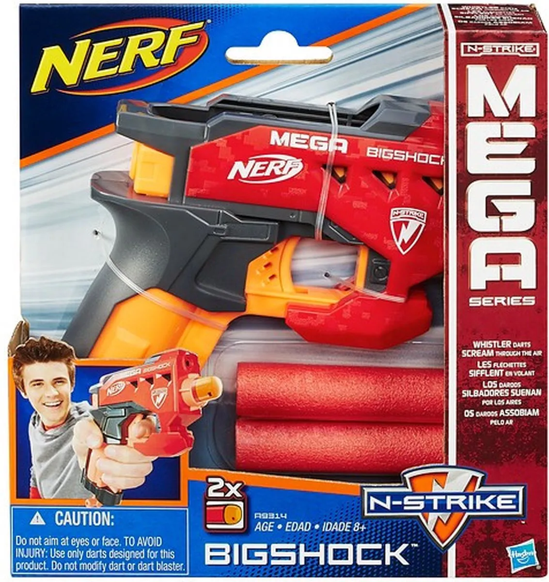 Nerf N-Strike Mega BigShock Blaster - Rood