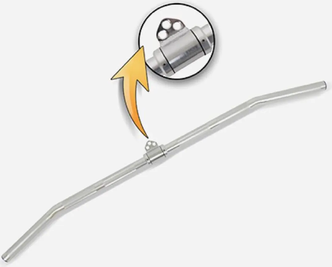 Inspire Latbar 122cm - Zilver