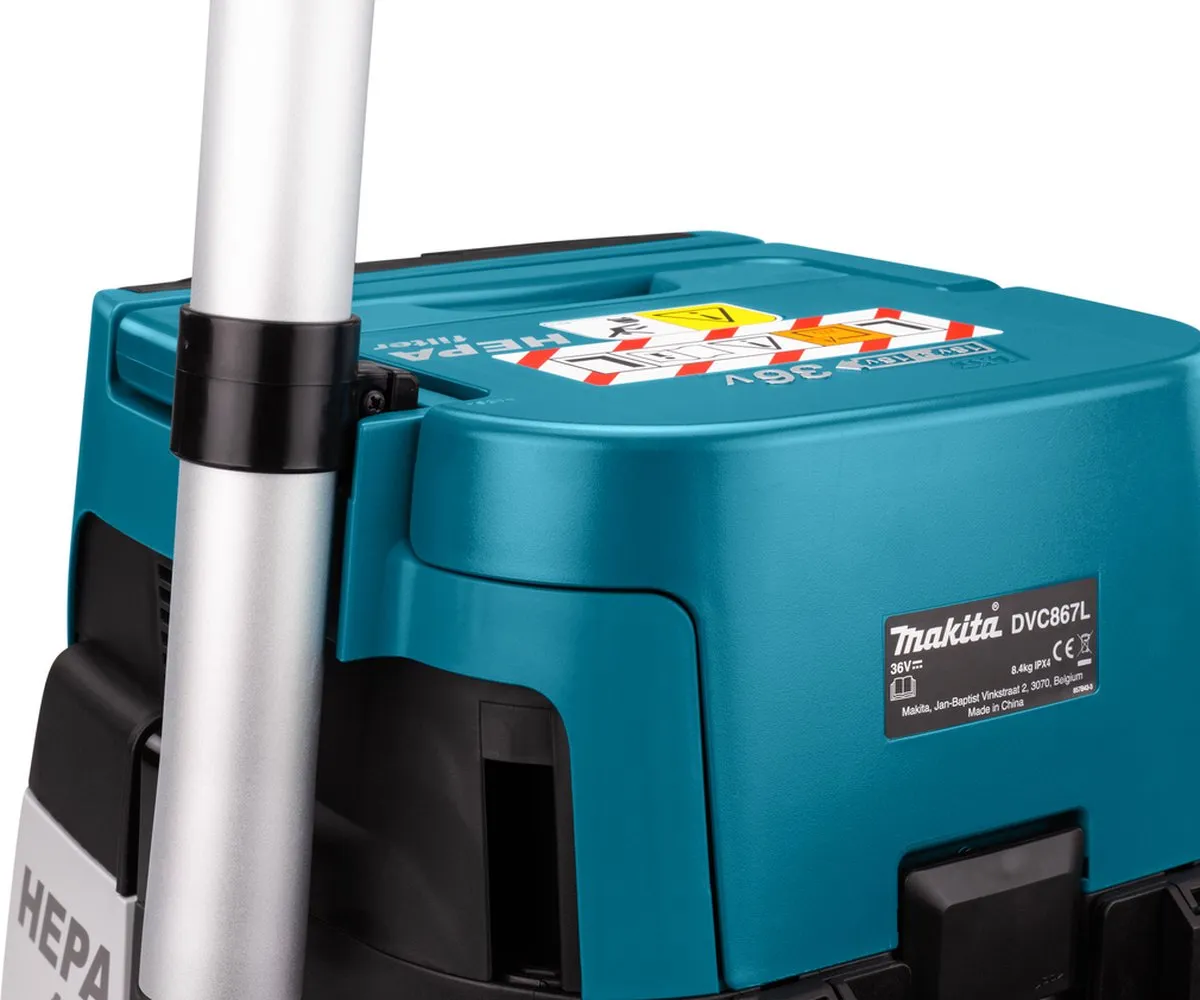 Makita DVC867LZX4 Accu Stofzuiger 2x18V
