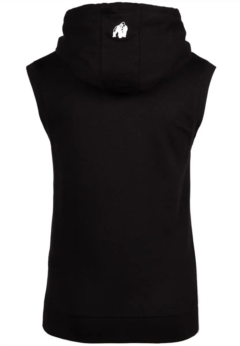 Gorilla Wear Virginia Mouwloos Hoodie XS - Zwart