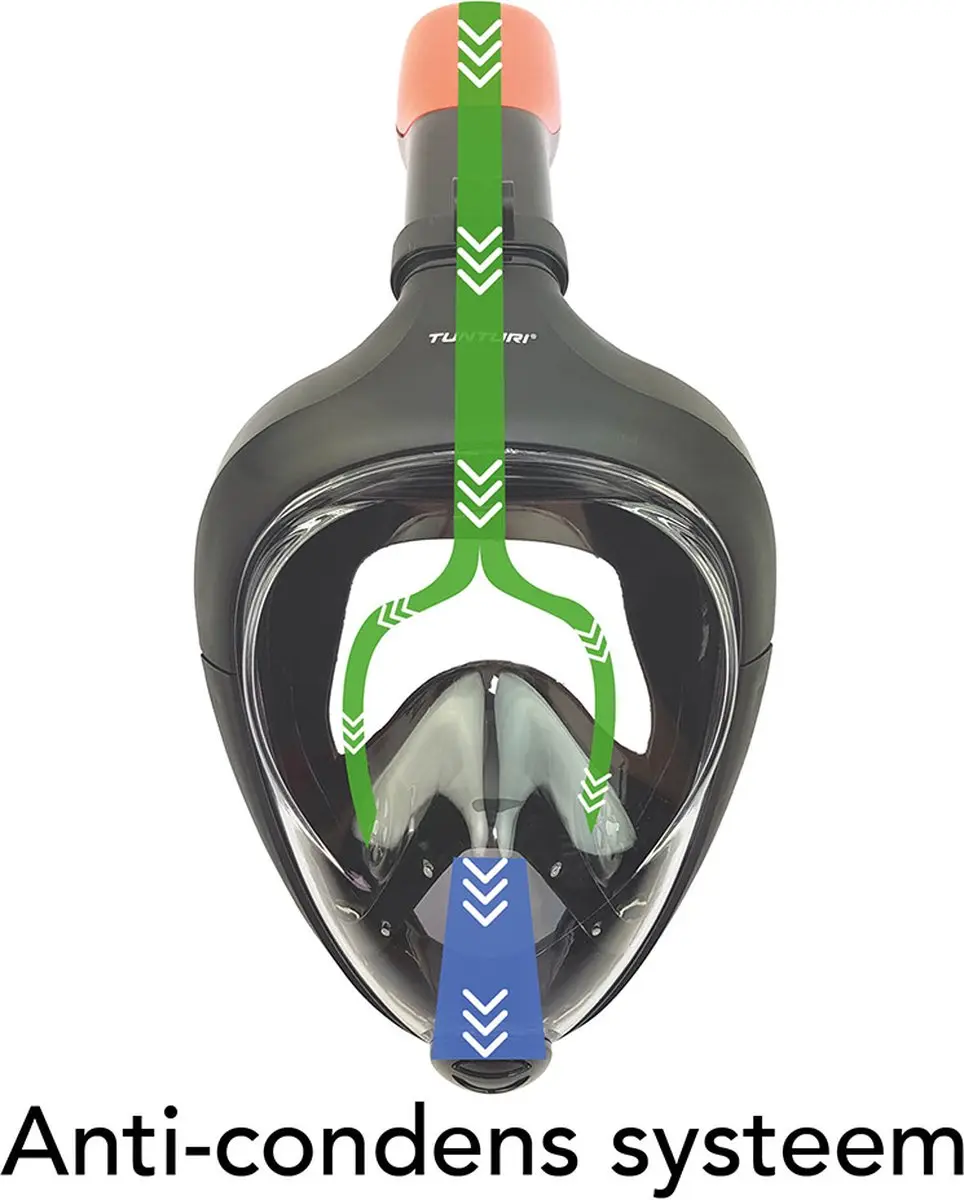 Tunturi Duikmasker Full Face Senior - Zwart