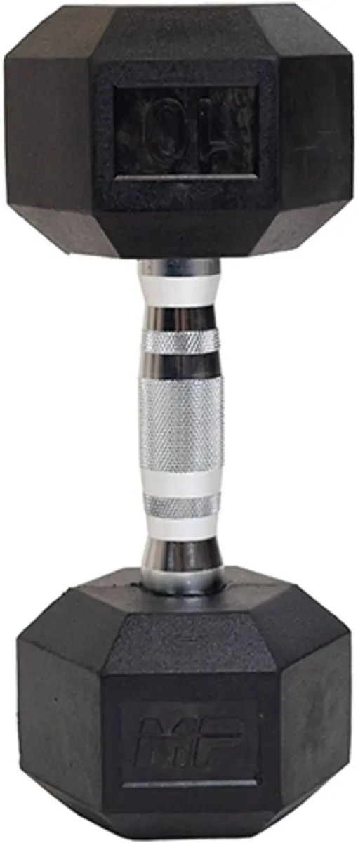 Muscle Power Hexa Dumbbell 10 kg - Zwart