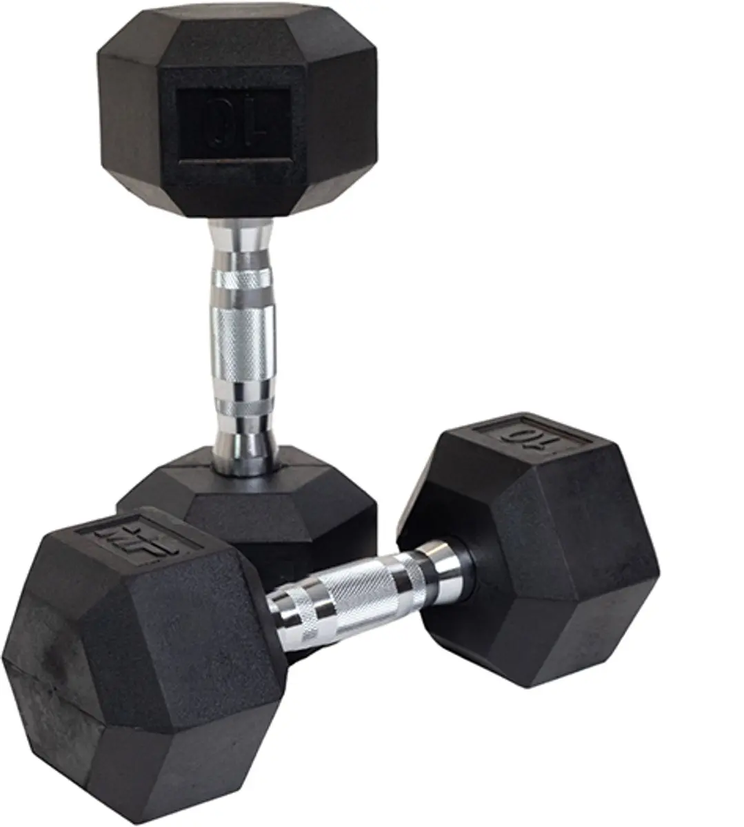 Muscle Power Hexa Dumbbell 10 kg - Zwart
