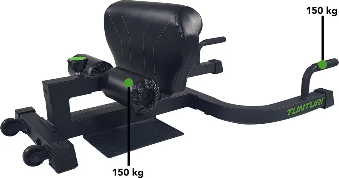 Tunturi WT20 Sissy Squat Station - Zwart