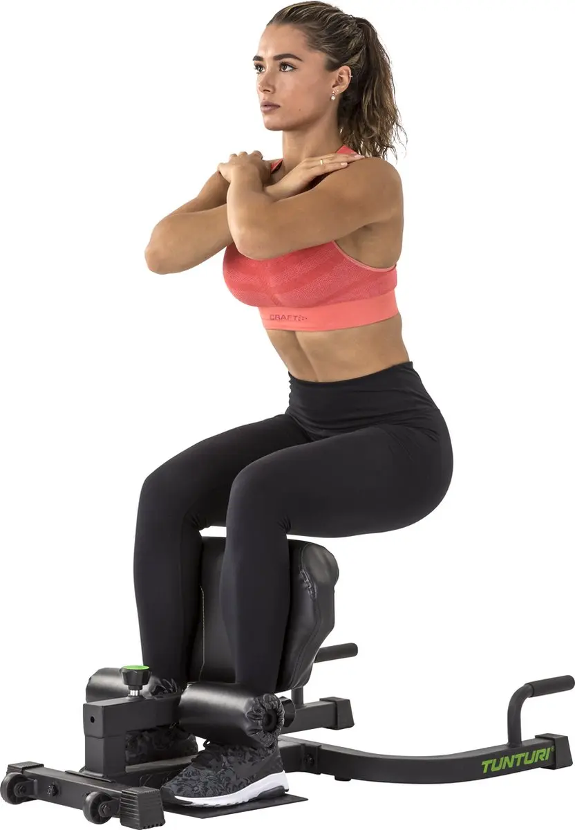 Tunturi WT20 Sissy Squat Station - Zwart